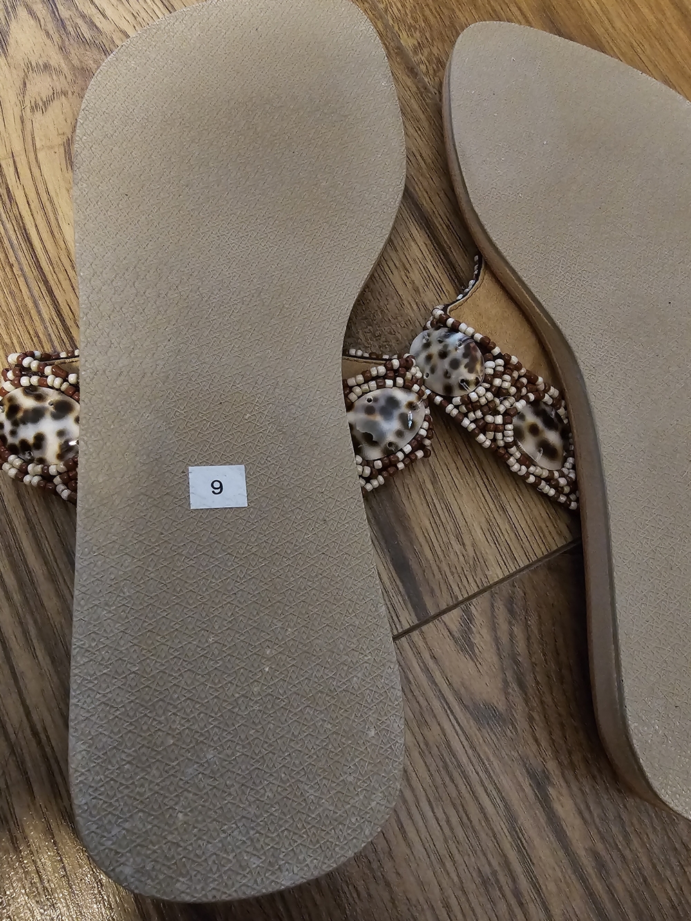 Lu & Natty Beaded Shell Sandals - Picture 5 of 8